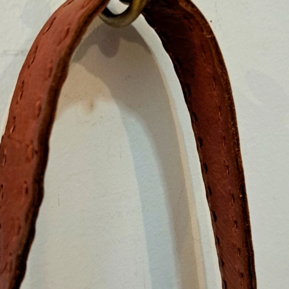 #66 Bohemian Style Leather Crossbody Messenger Bag From India - Picture 4 of 6